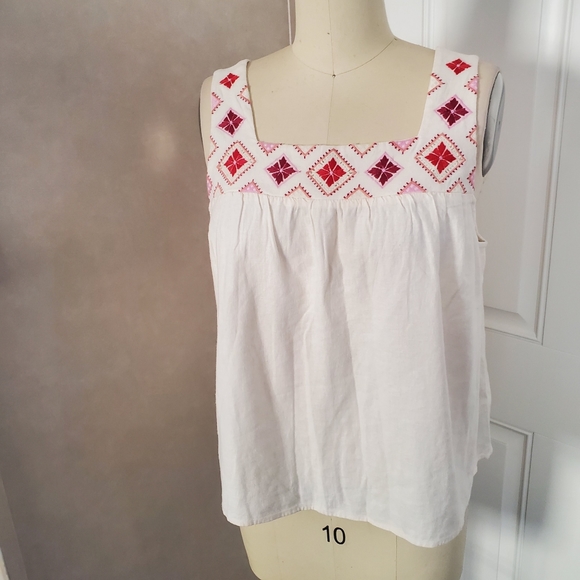 MADEWELL Embroidered Neckline Tank - Picture 4 of 13